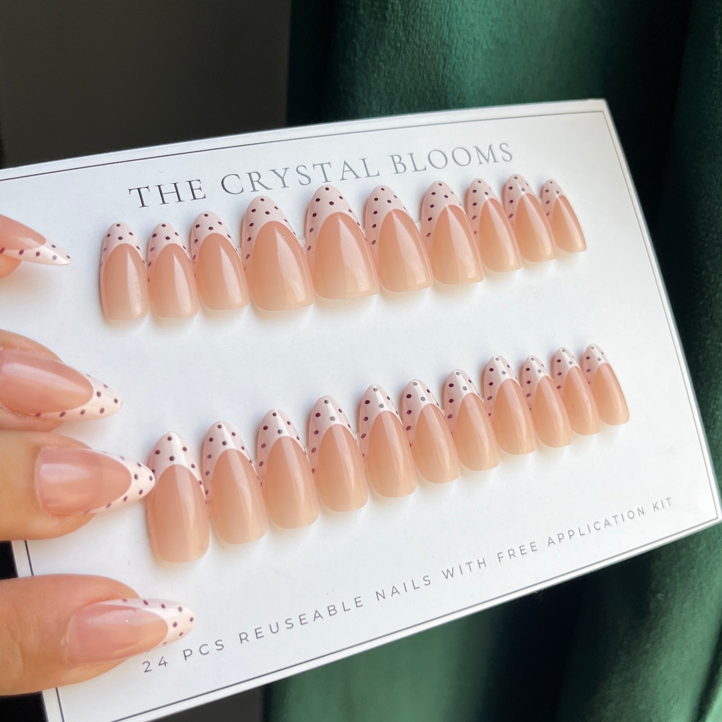 Nails-936-Almond nails- Free 24pc Sticker Sheet included