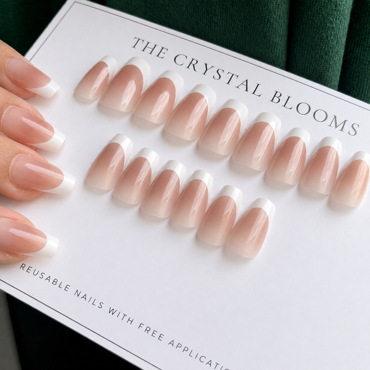 Nails-060-Square French Nails-n