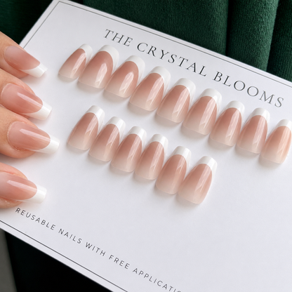 Nails-060-Square French Nails-n