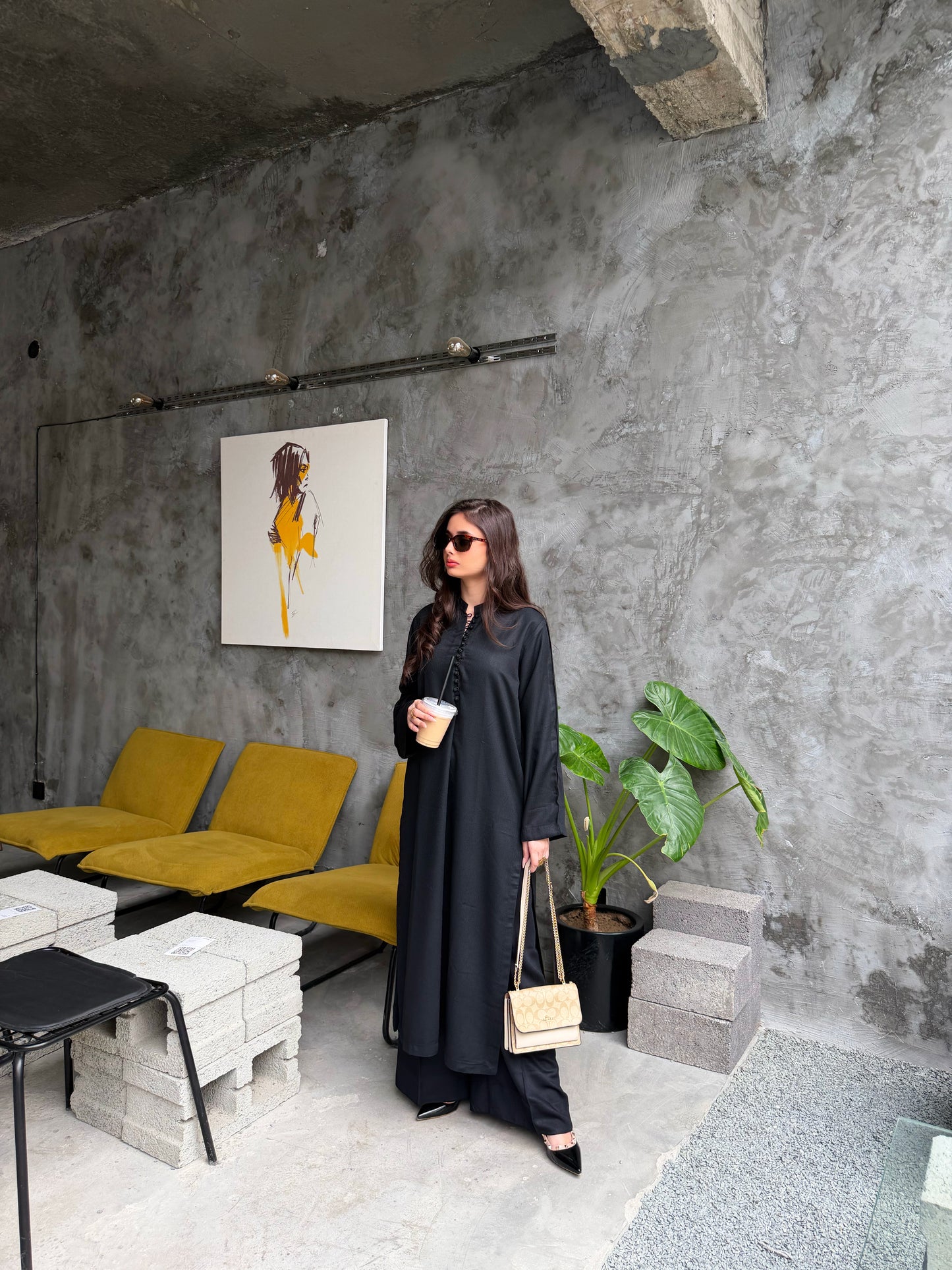 Eclipse Black - 2 pc Stitched