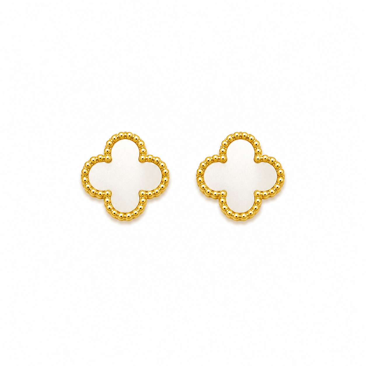 Crystal Gold Stud Earrings (N250)