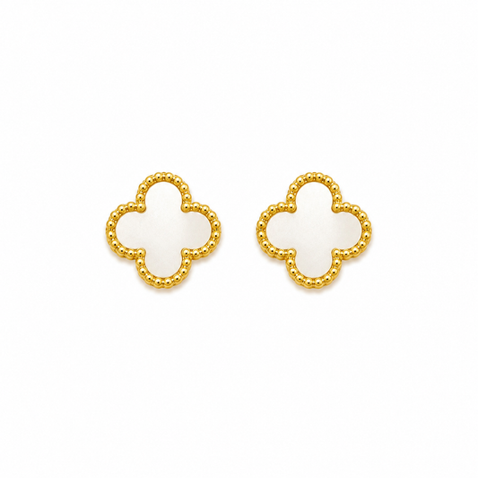 Crystal Gold Stud Earrings (N250)