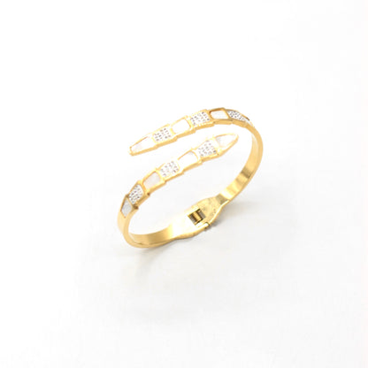 JBracelet- Non Tarnish - 24K Gold plated Anti Tarnish Everyday wear Bracelet- 104