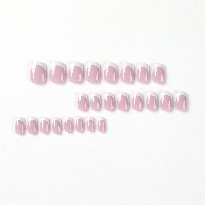 Nails-2157-Medium Length Almond nails- Free 24 pc Sticker Sheet  included