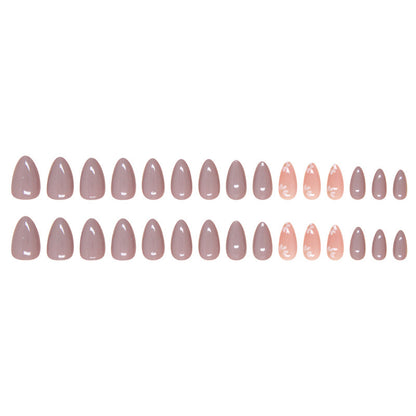 Nails-1773-Medium Length Almond nails- Free 4 pc nail kit included
