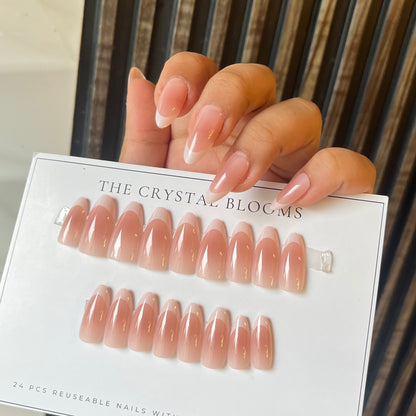 Nails-2211-Almond nails- Free 24pc Sticker Sheet included
