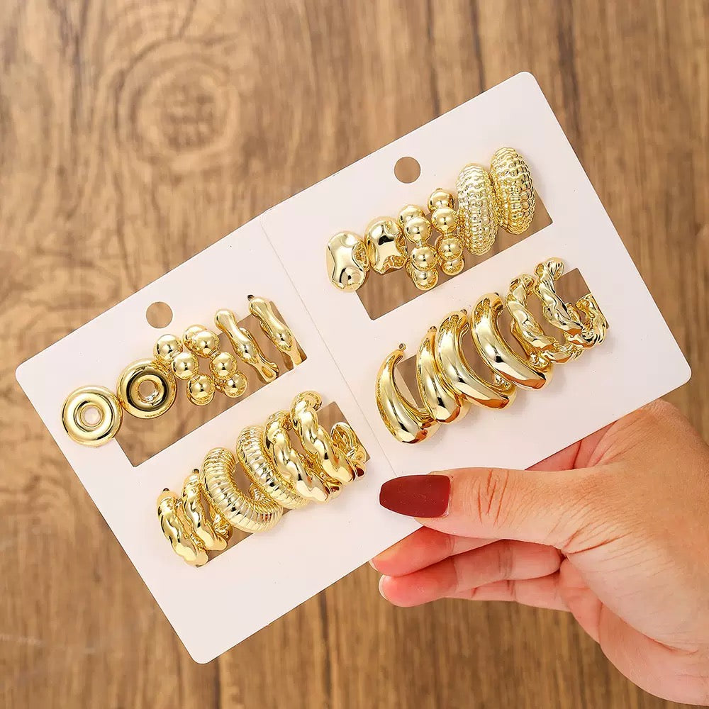 JStudsPack-Set of 6 Earrings -503-E