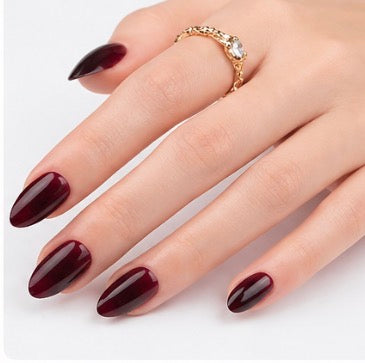 Nails-GD35- Premium Darkest Maroon Nails-n