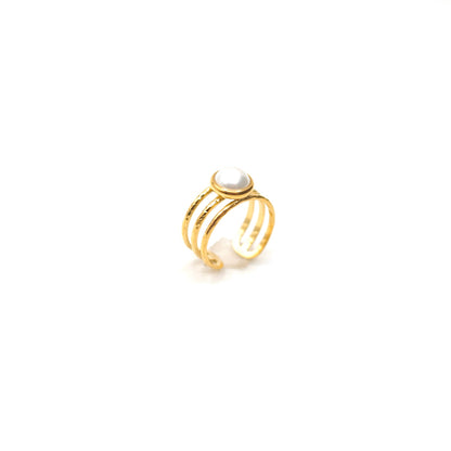 JRing-(4K Gold Plated)-AntiTarnish/HypoAllergic- (ADJUSTABLE SIZE)