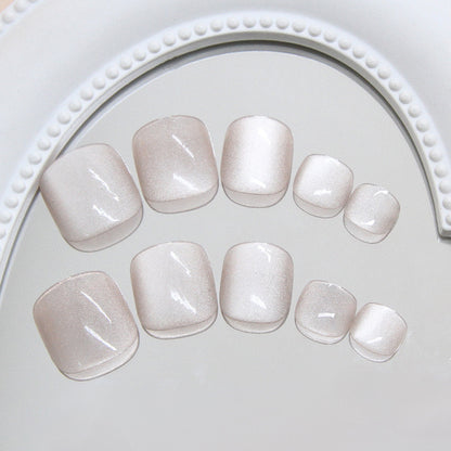 Cat-eye Toe Nails -165-Free 24 pc Sticker Sheet included