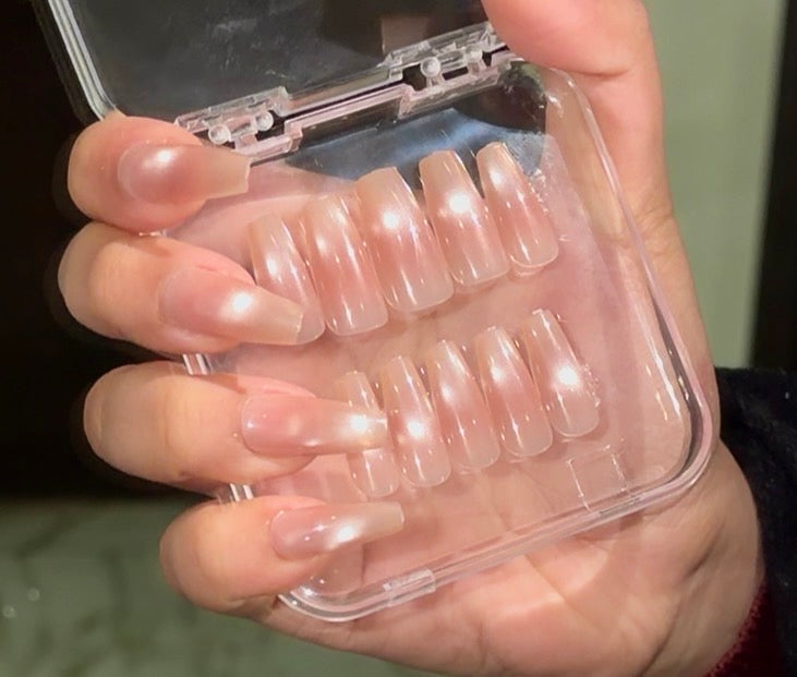 [PREMIUM] Handmade Cat-eye Reflective Nails-870- Free 24 pc Sticker Sheet  included