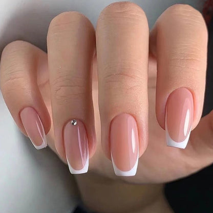 Nails-2370- Square French Nails