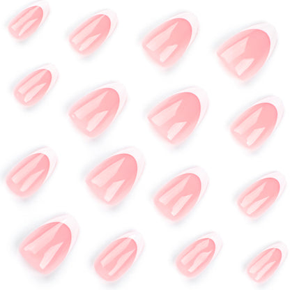 Nails-3282-Medium Length Almond nails- Free 24 pc Sticker Sheet included