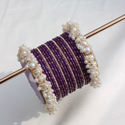 Azel Bangle Set-Purple-1