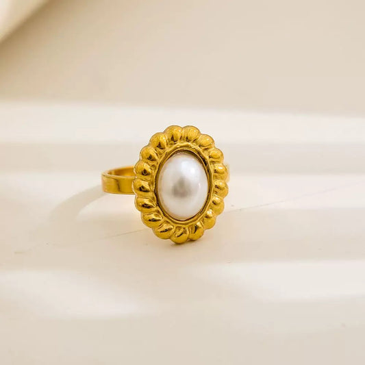 JRing-(24K Gold Plated)-AntiTarnish/HypoAllergic-418E