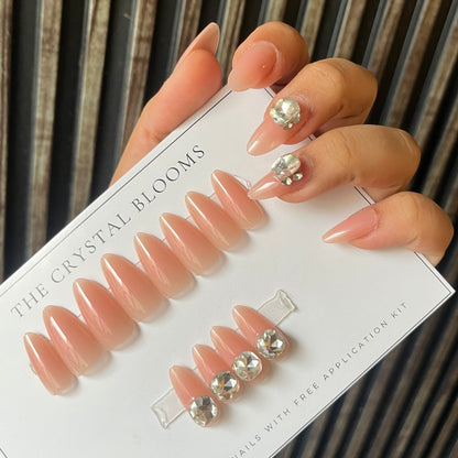 Nails-1263-Almond nails- Free 24pc Sticker Sheet included