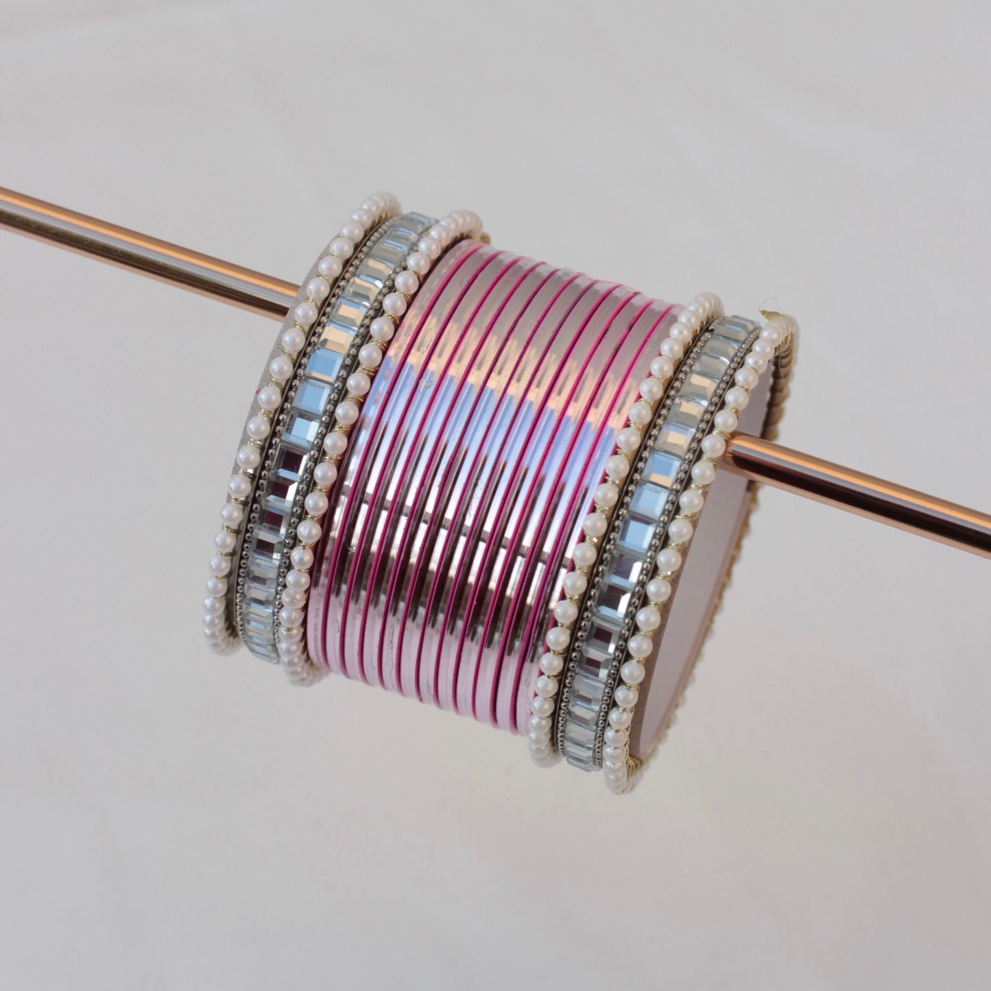 Reya Bangle Set -Pink