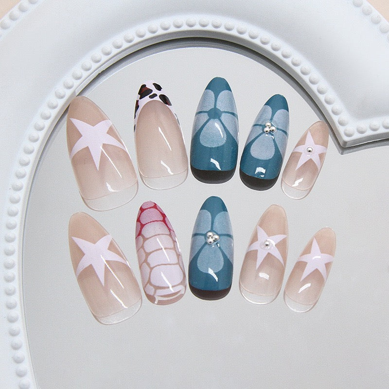 Nails-986-Free 24 -pc Sticker Sheet  included