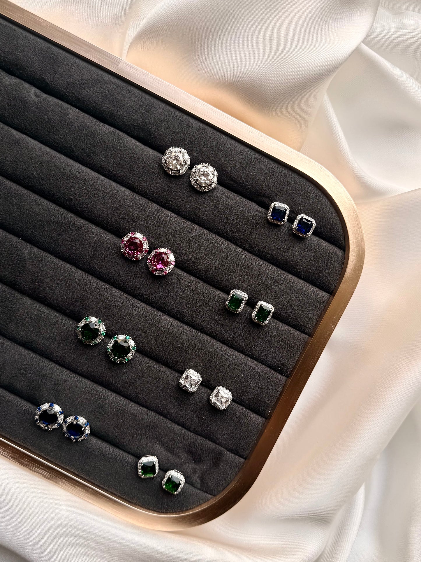 Premium CZ Stud Earrings (N217)