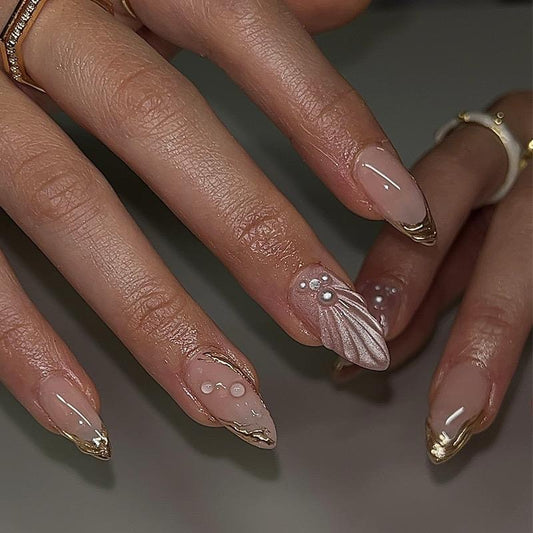 3D Handmade cat-eye Nails-934- Free 4 pc nail kit included