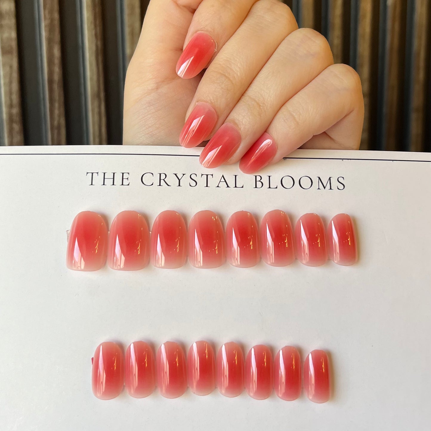 Pink Shaded Nails-760- Free 24 pc Sticker Sheet included