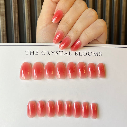 Pink Shaded Nails-760- Free 24 pc Sticker Sheet included