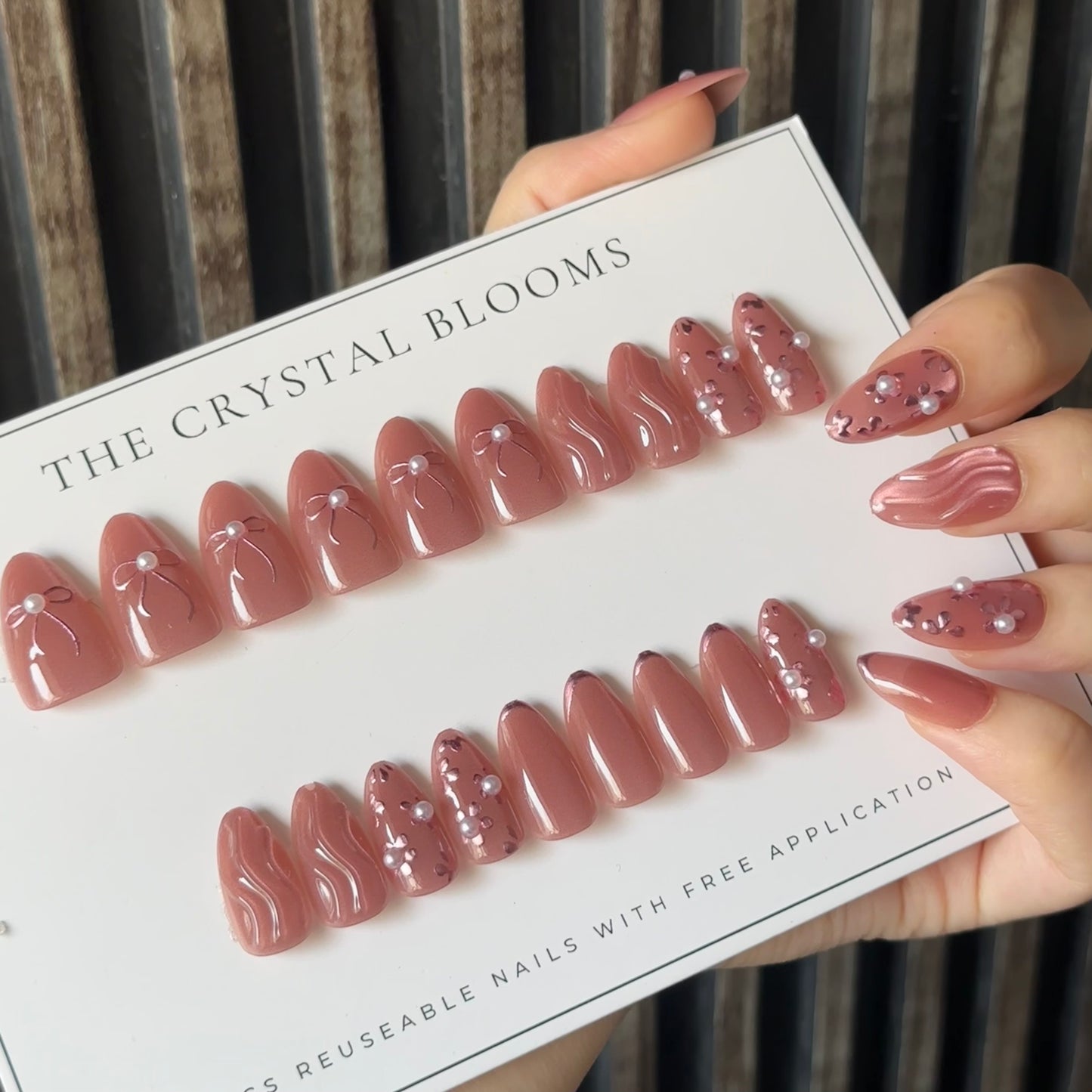 Premium Handmade 3D Nails-(30 nails) 05DJS- Free 24pc Sticker Sheet included