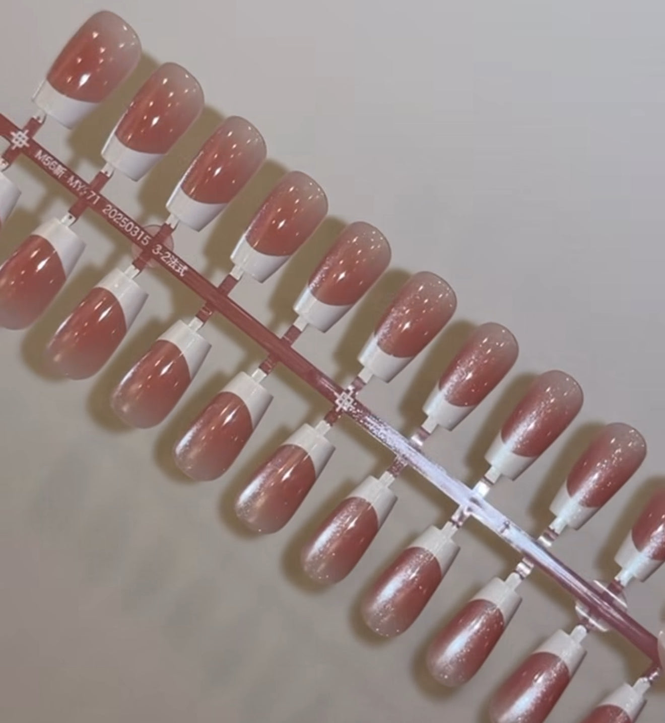 Cat-eye French Nails-171- Free 24-pc Sticker Sheet included