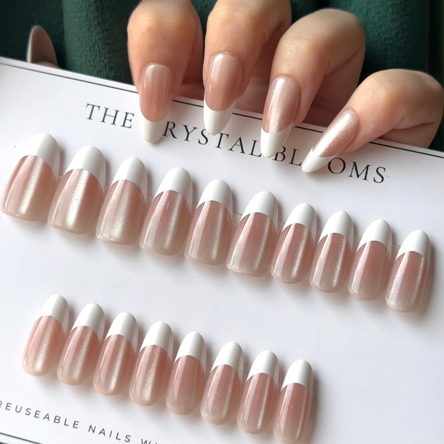 Premium Cat-eye Nails-345MYM- Free 24pc Sticker Sheet included