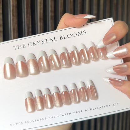Premium Cat-eye Nails-345MYM- Free 24pc Sticker Sheet included