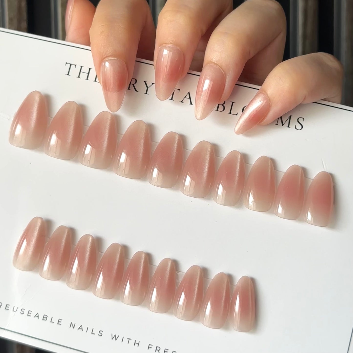 Premium Cat-eye Nails-2228M- Free 24pc Sticker Sheet included