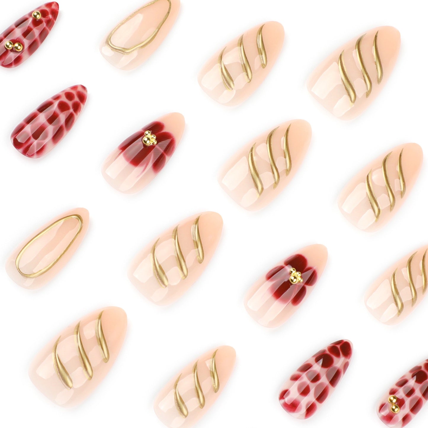 [PREMIUM]3D Nails-3926-3871- Free 24pc Sticker Sheet  included-n