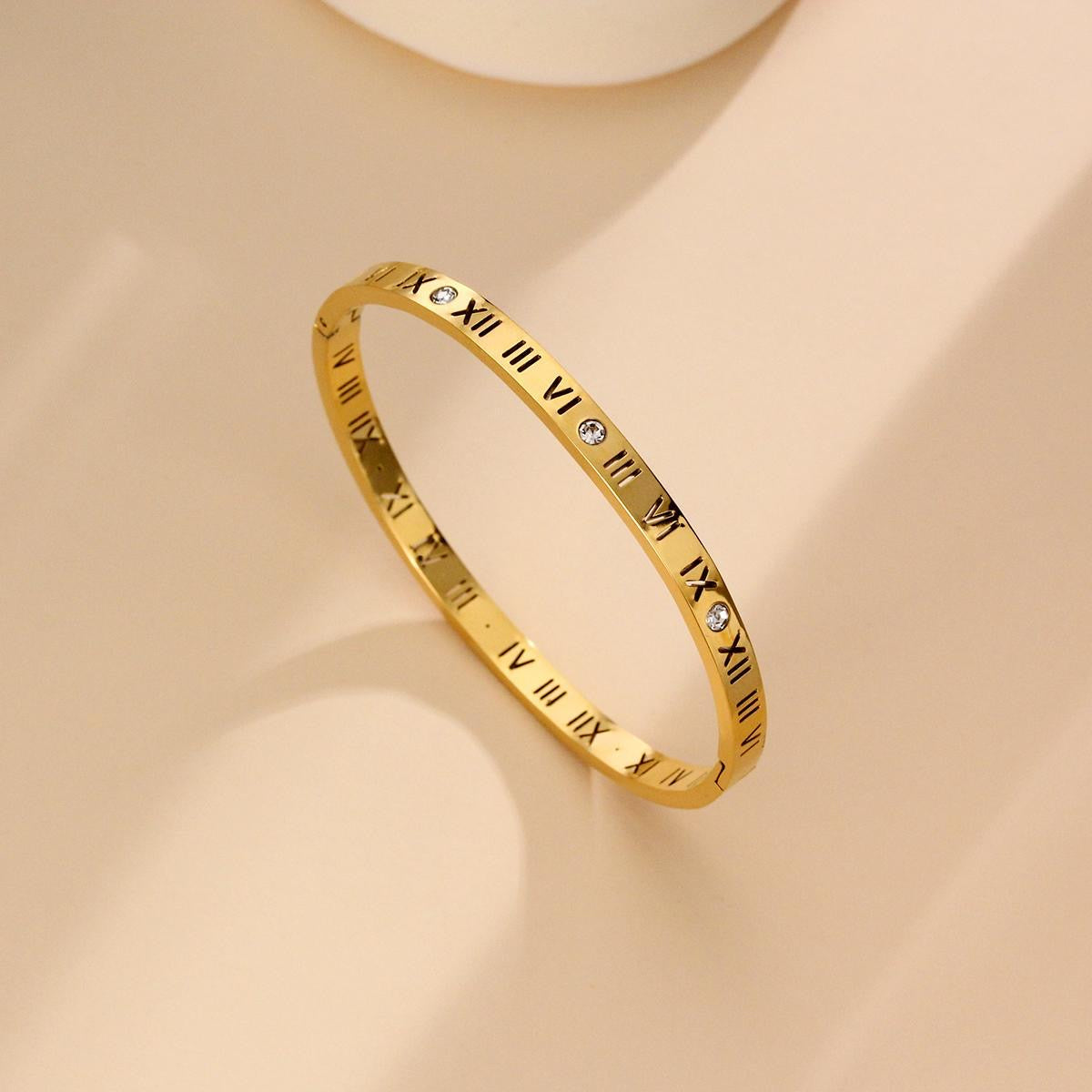JBracelet (Stainless Steel) 18K Gold plated Anti Tarnish Everyday wear Bracelet -602