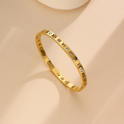 JBracelet (Stainless Steel) 18K Gold plated Anti Tarnish Everyday wear Bracelet -602