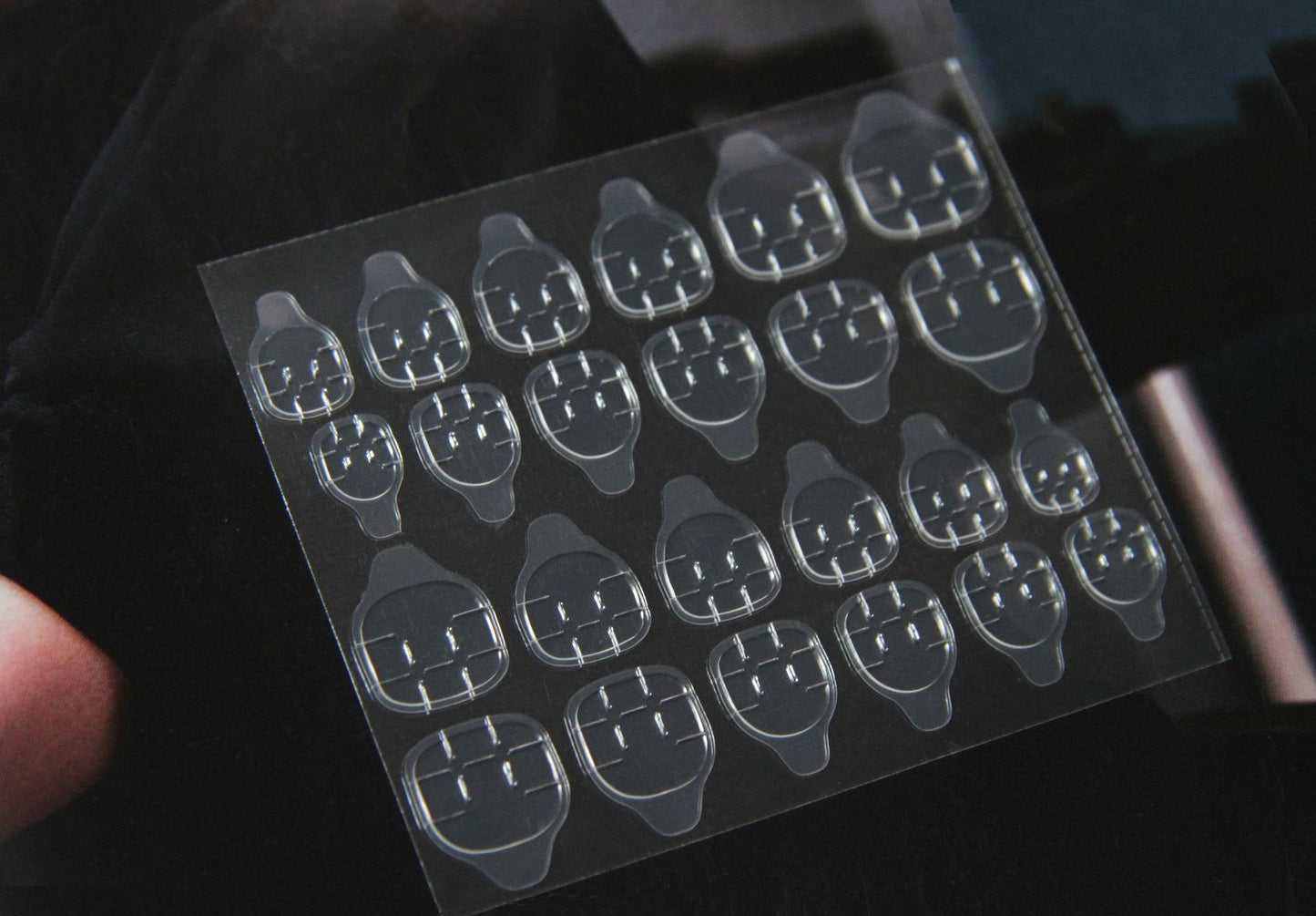 Nail Adhesive Sticker Sheet- 24 sticky tabs in sheet