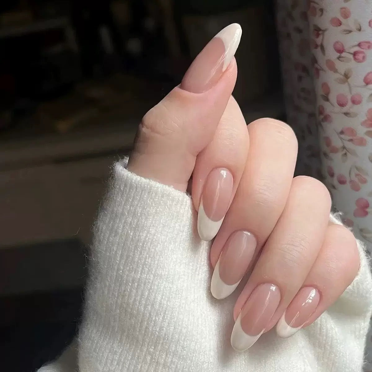 Nails-1043- Almond nails- Free 24 -pc Sticker Sheet  included