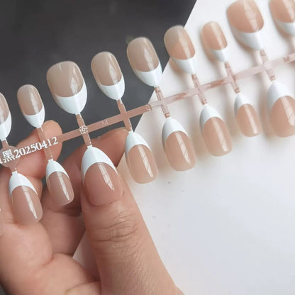 Nails-1043- Almond nails- Free 24 -pc Sticker Sheet  included