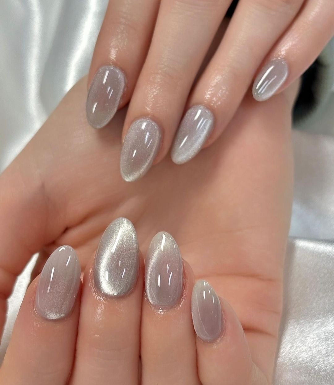 [PREMIUM] Handmade Cat-eye Reflective Nails-800- Free 24 pc Sticker Sheet  included-n