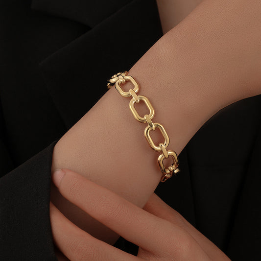JBracelet- Non Tarnish - 24K Gold plated Anti Tarnish Everyday wear Bracelet