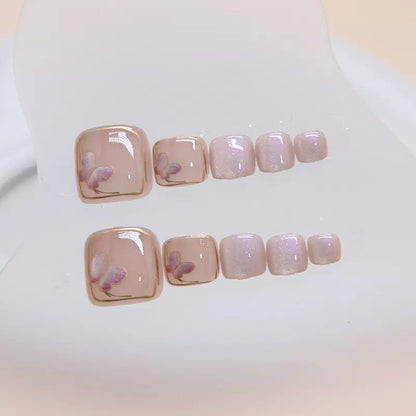 Nails-138M-Toe nails- Free 24pc Sticker Sheet included