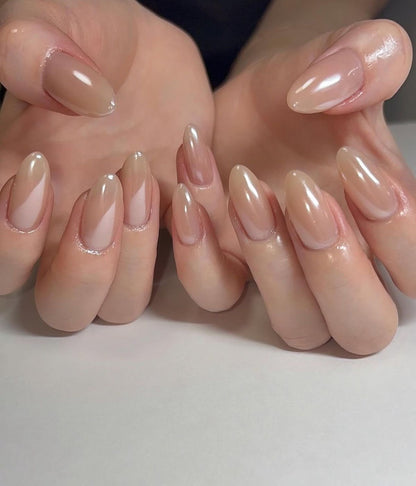 [PREMIUM] Handmade Chrome Nails-801- Free 24 pc Sticker Sheet  included