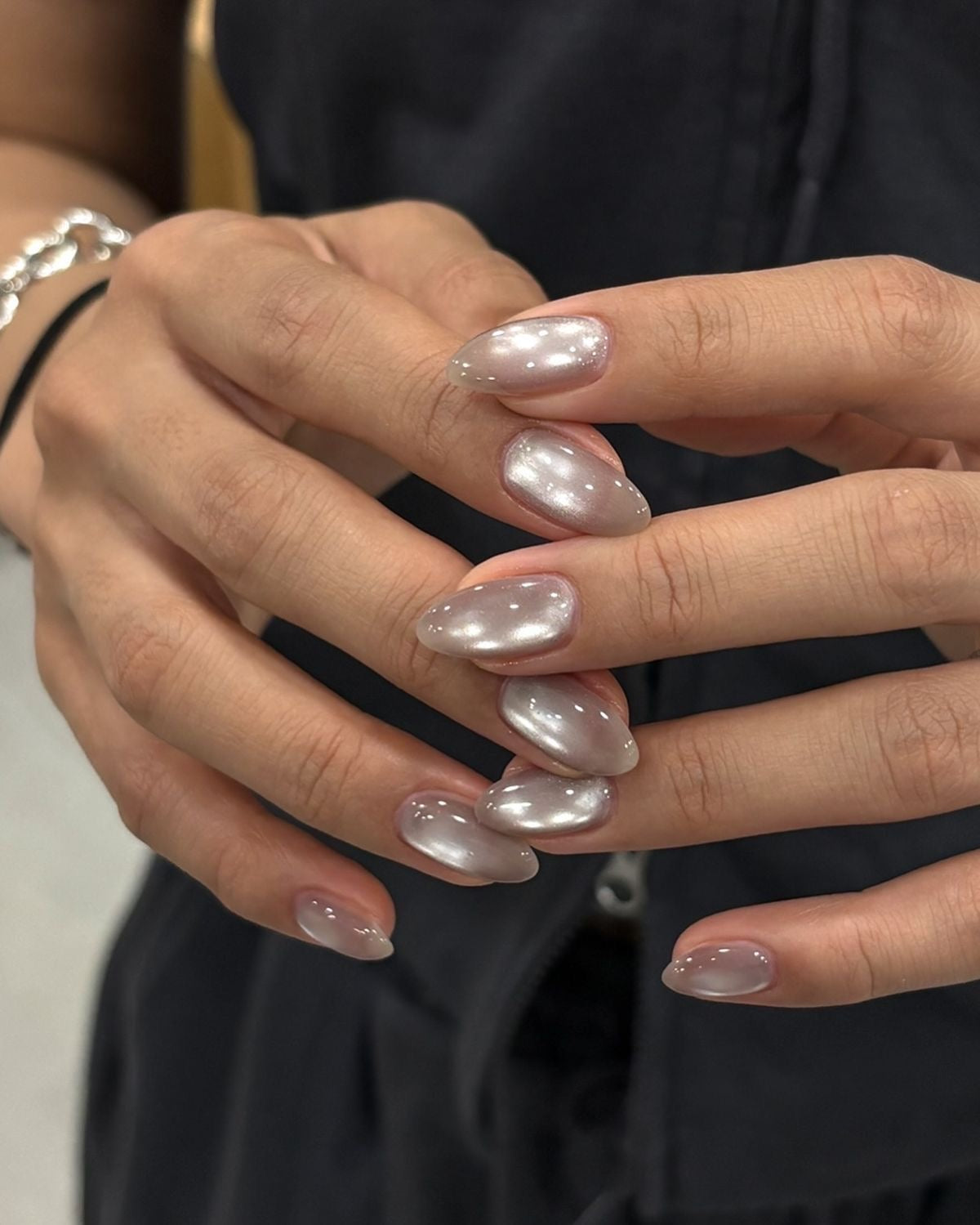 [PREMIUM] Handmade Cat-eye Reflective Nails-800- Free 24 pc Sticker Sheet  included