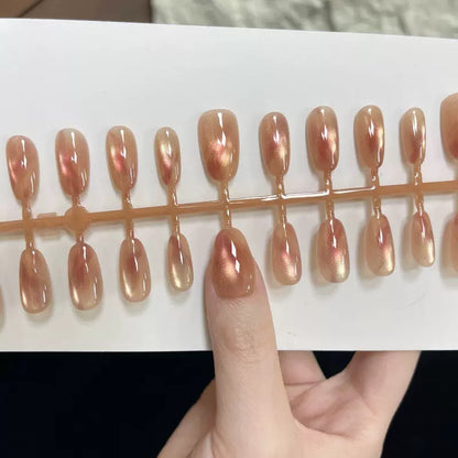 [PREMIUM] Handmade Cat-eye Reflective Nails-873- Free 24 pc Sticker Sheet  included