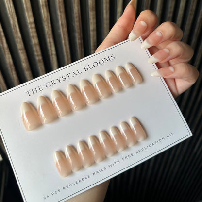 HYPER REALISTIC - MOST NATURAL Nails-722We- Free 24pc Sticker Sheet included