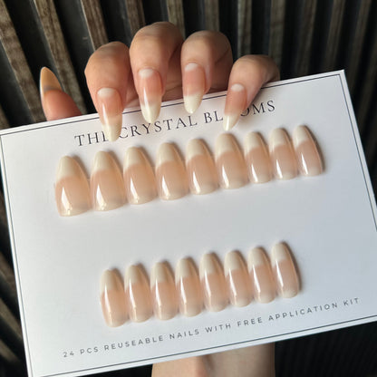 HYPER REALISTIC - MOST NATURAL Nails-722We- Free 24pc Sticker Sheet included