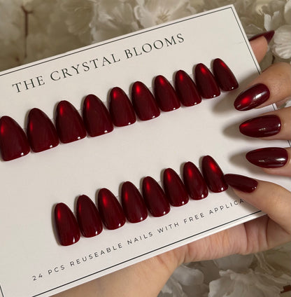 Premium Cat-eye Nails-21MYS- Free 24pc Sticker Sheet included