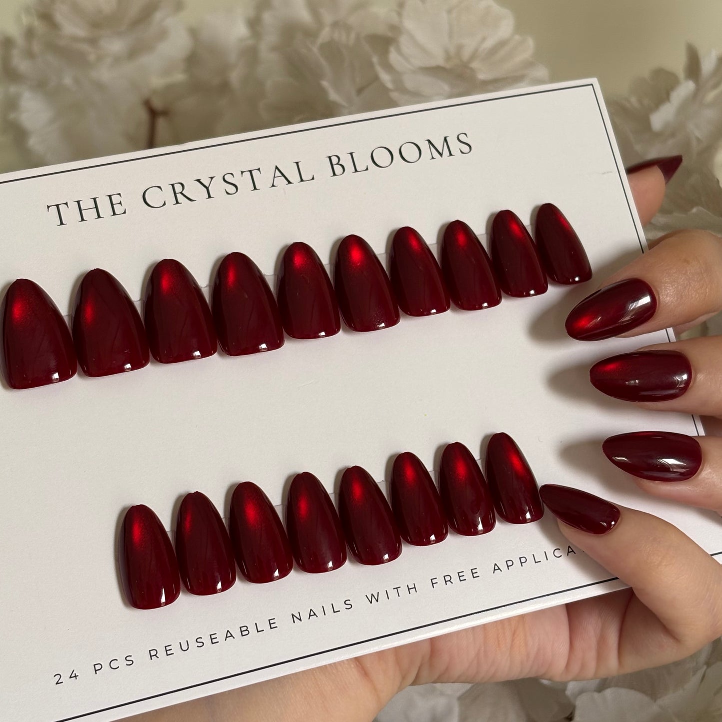 Premium Cat-eye Nails-21MYS- Free 24pc Sticker Sheet included