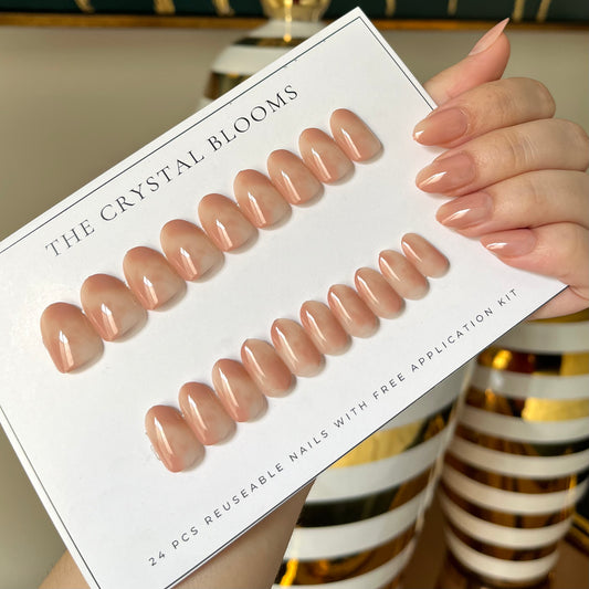 Nails-4103-Almond nails- Free 24 -pc Sticker Sheet  included