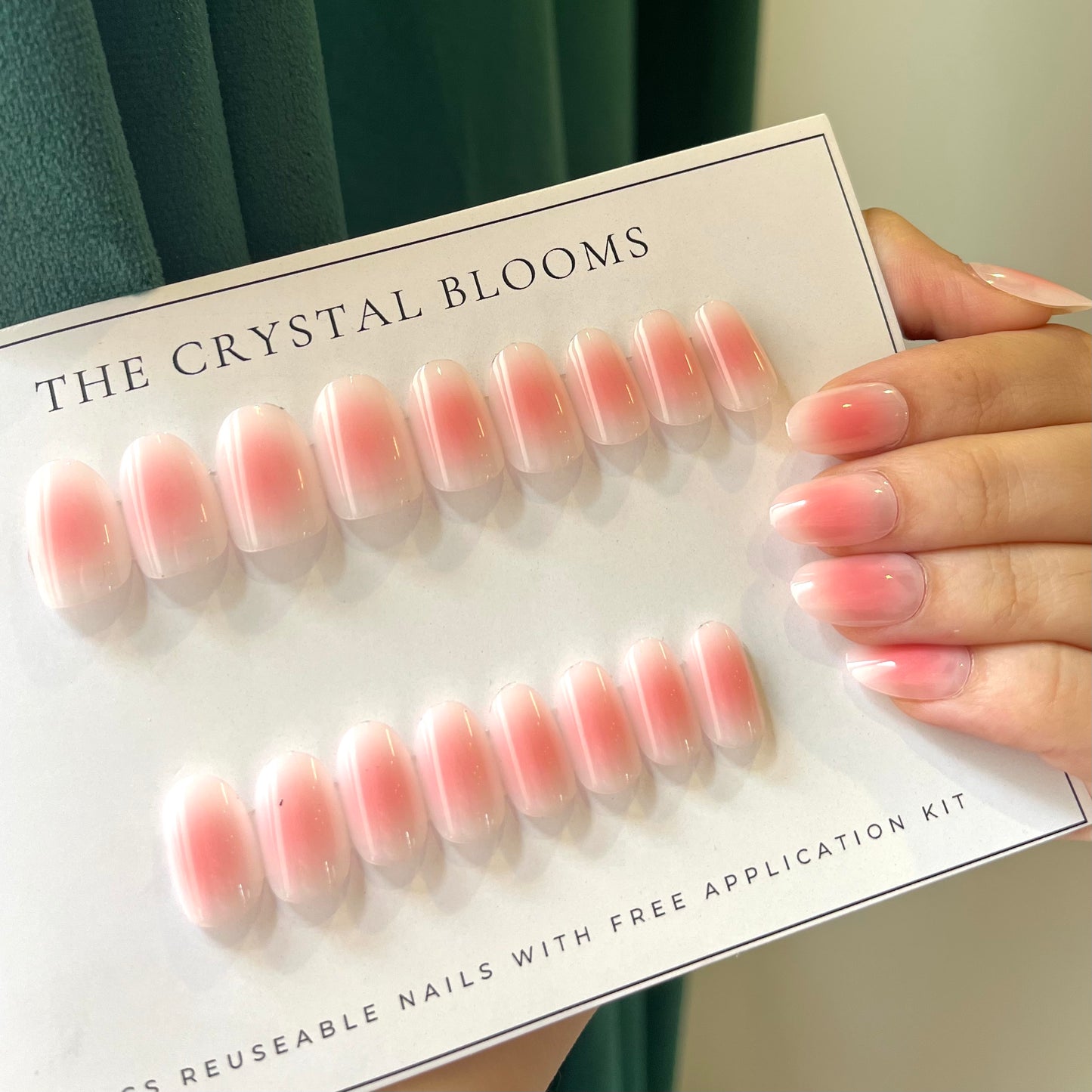 Nude Shaded Nails -751-Free 24 pc Sticker Sheet  included