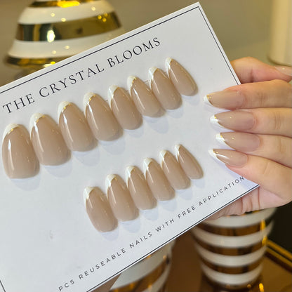 Nails-3438-Almond nails- Free 24 -pc Sticker Sheet  included